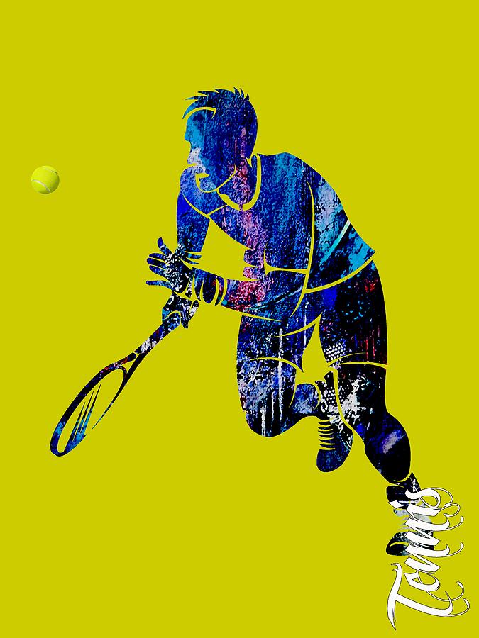 Mens Tennis Collection #2 Mixed Media by Marvin Blaine