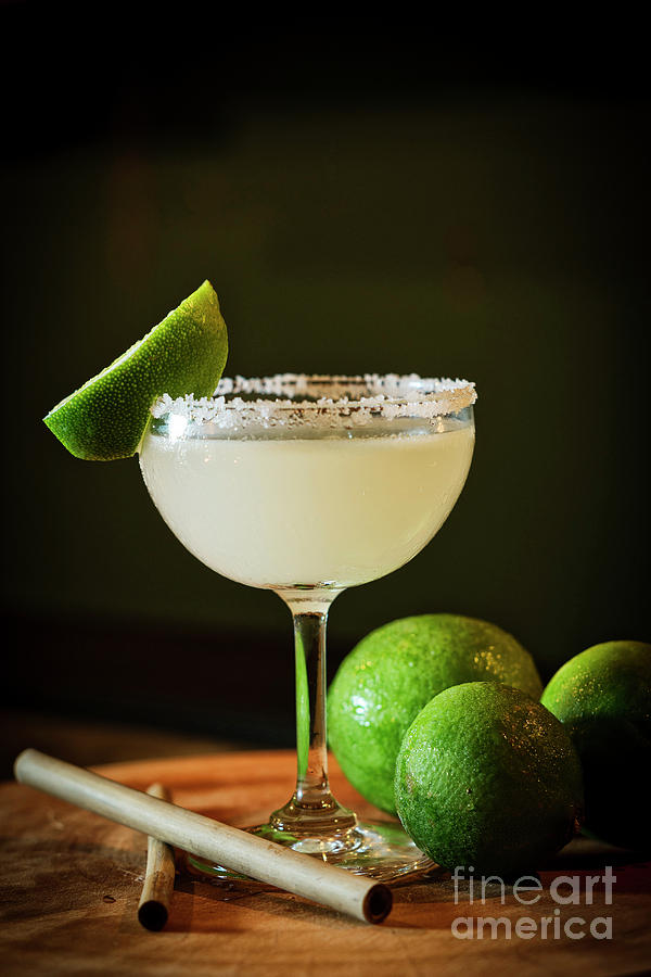 Mexican Lemon Lime Margarita Cocktail Drink In Bar #2 Photograph by JM Travel Photography