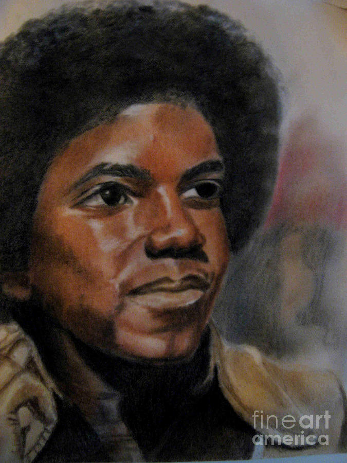 Portrait Drawing - Michael Jackson #2 by Thomasina Marks