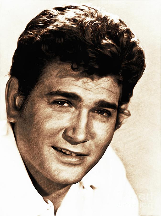Hollywood Painting - Michael Landon, Actor #2 by Esoterica Art Agency