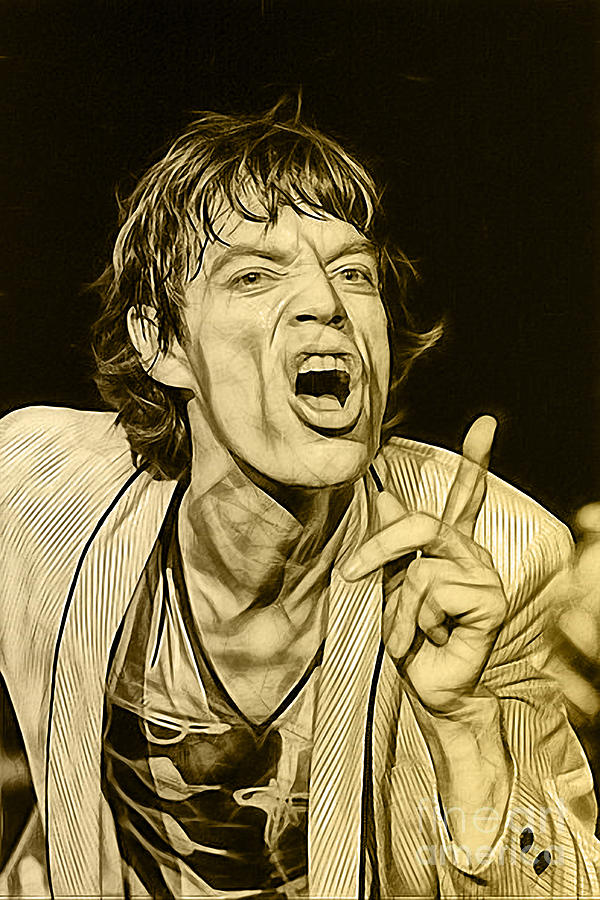 Mick Jagger Collection #2 Mixed Media by Marvin Blaine
