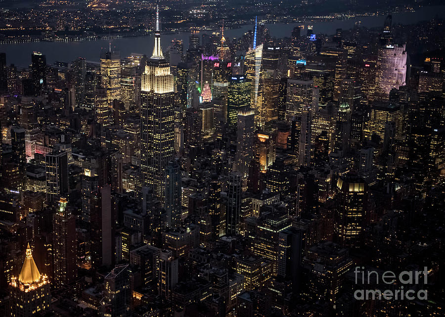 Las Vegas Strip at Night Aerial View Photograph by David Oppenheimer - Fine  Art America