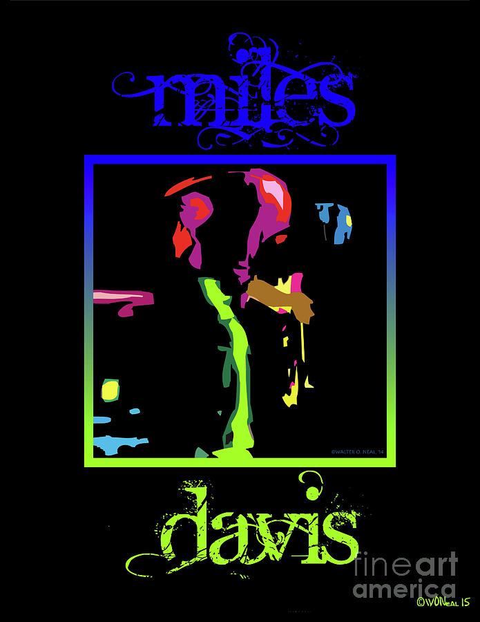 Musician Digital Art - Miles Davis by Walter Neal