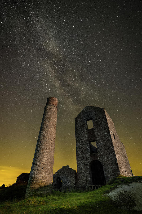 Milky Way Over Old Mine Buildings. #2 Photograph by Andy Astbury