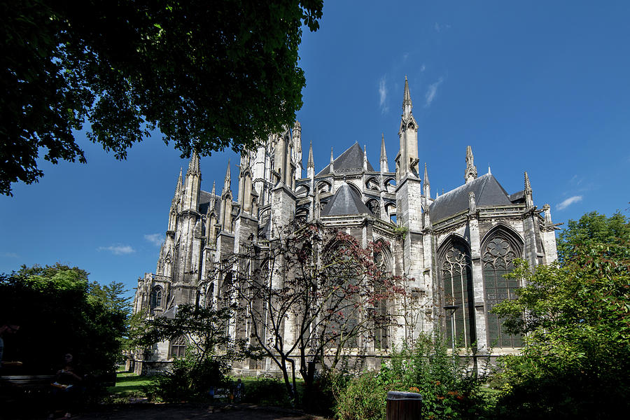 Monastery of Saint Ouen in Rouen France #2 Digital Art by Carol Ailles