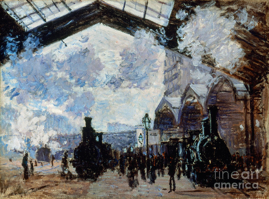 Monet: Gare St-lazare, 1877 #2 Photograph by Granger