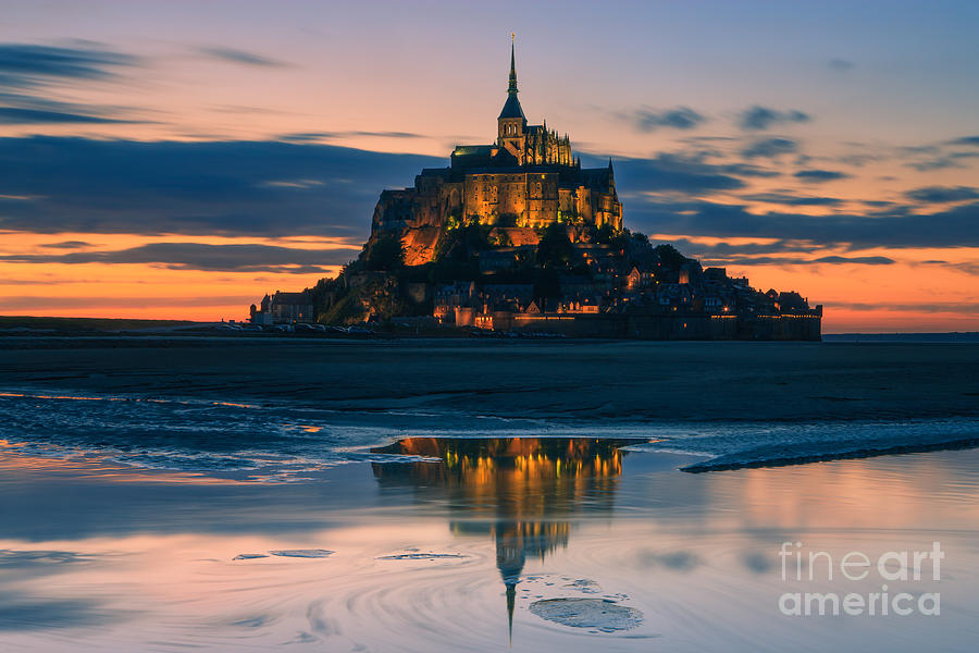 Mont Saint Michel #1 Photograph by Henk Meijer Photography