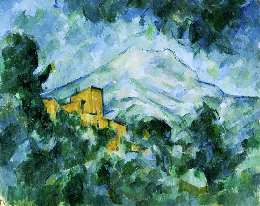 Tree Painting - Mont Sainte-Victoire and Chateau Noir #2 by Paul Cezanne