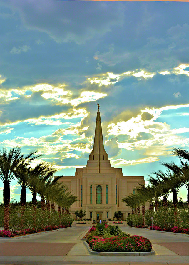 Mormon Temple Gilbert Arizona Photograph by Nancy Jenkins - Fine Art ...