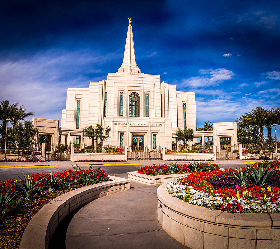 Mormon Temple In Gilbert Arizona Photograph by Jon Manjeot - Pixels