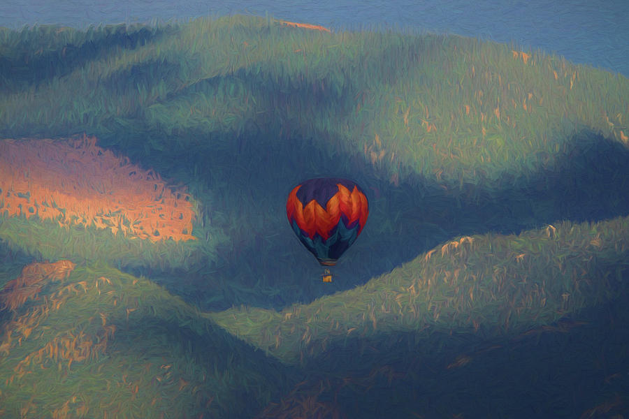 Morning Balloon Ride #2 Digital Art by Ernest Echols