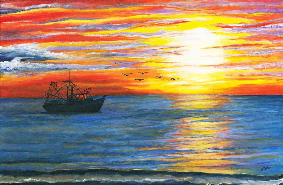 Morning Catch #1 Painting by Bev Veals