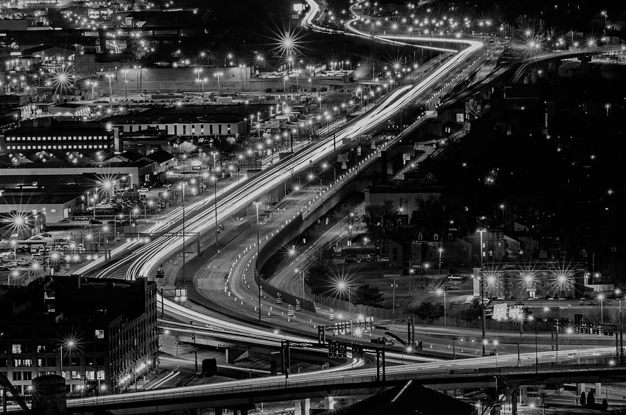 Morning Commute City Traffic In Pittsburgh Pennsylvania #2 Photograph by Alex Grichenko