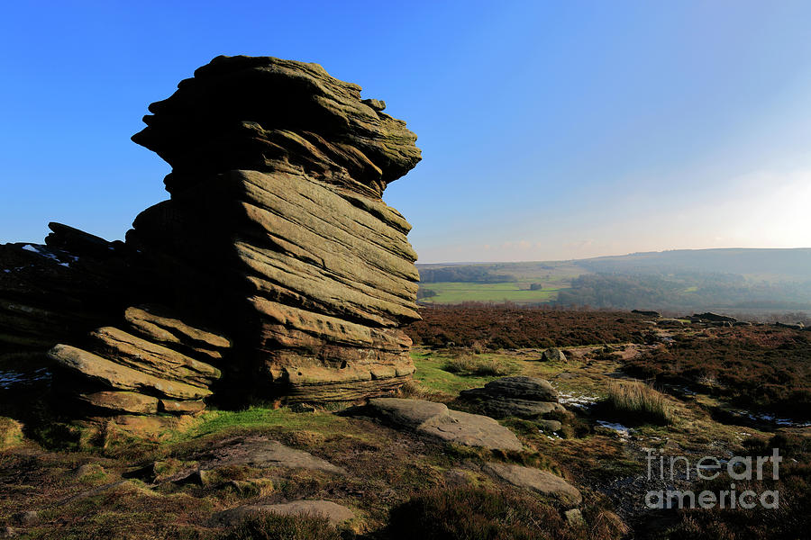 Mother Cap Gritstone Rock Formation, Millstone Edge Photograph