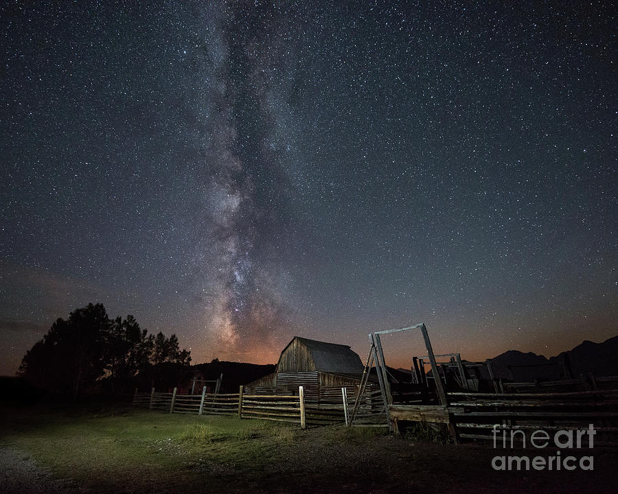 Moulton Barn Milky Way  #2 Photograph by Michael Ver Sprill