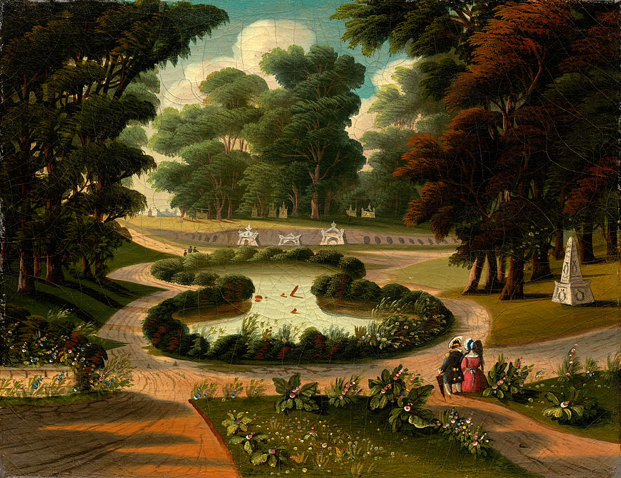 Mount Auburn Cemetery #3 Painting by Thomas Chambers