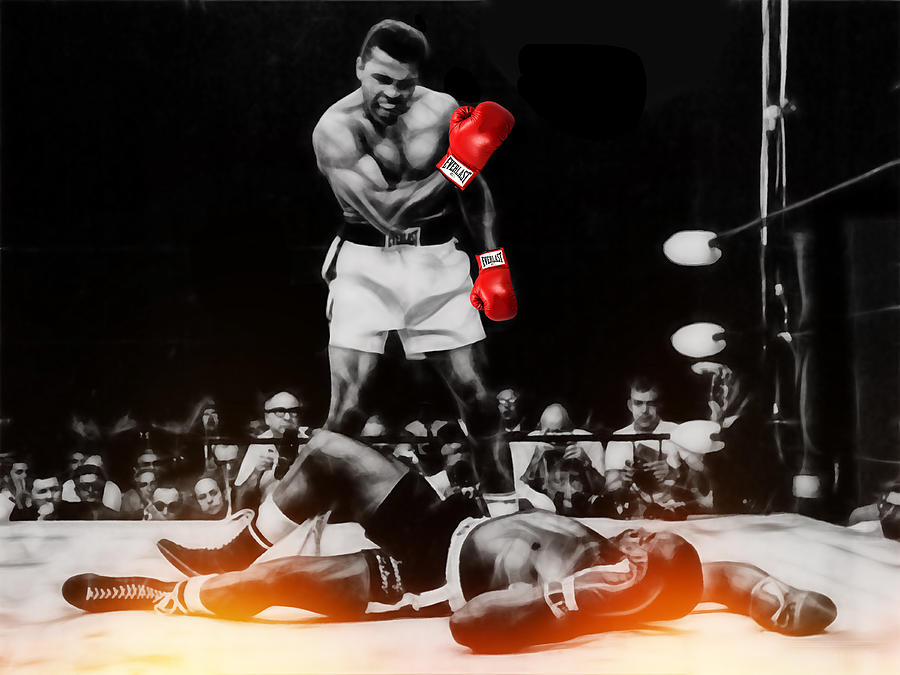 Muhammad Ali Art #2 Mixed Media by Marvin Blaine