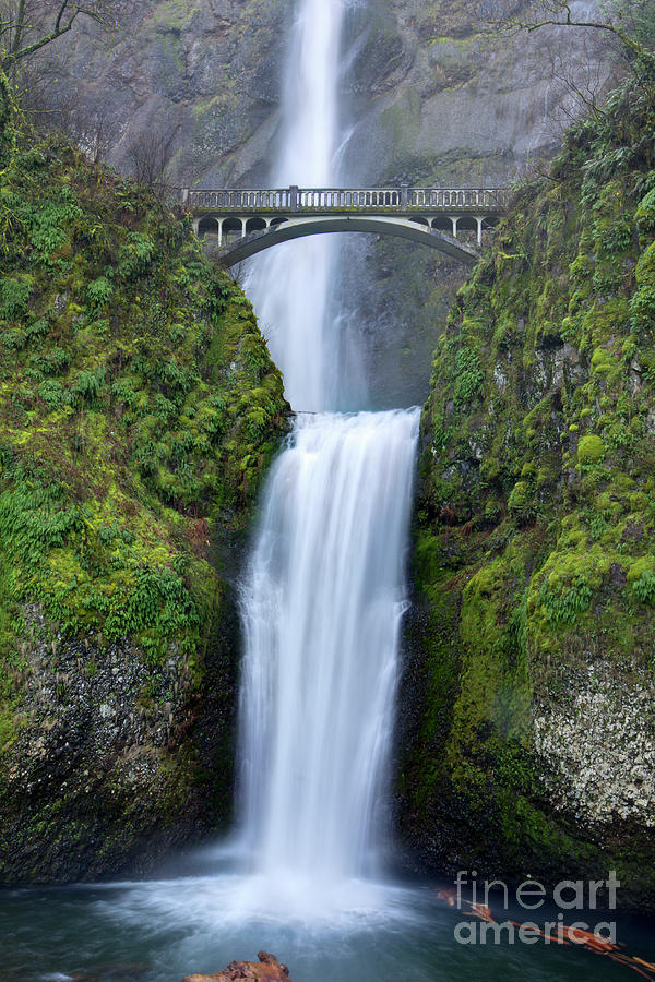 Waterfall Photograph - Multnomah Falls Waterfall Oregon Columbia River Gorge #2 by Dustin K Ryan
