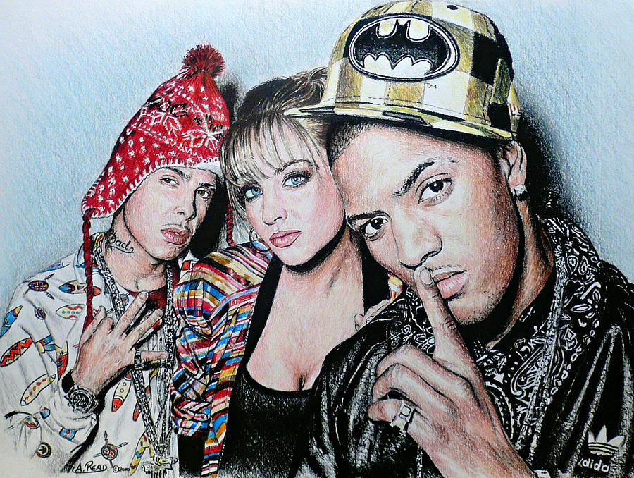 N Dubz #2 Drawing by Andrew Read