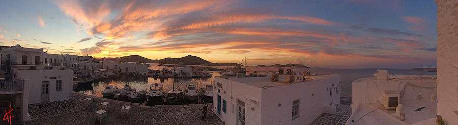 Fish Photograph - Naoussa By Night Paros Island  #2 by Colette V Hera Guggenheim