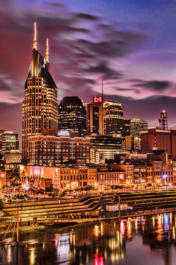 Nashville Skyline #2 Photograph by Diana Powell