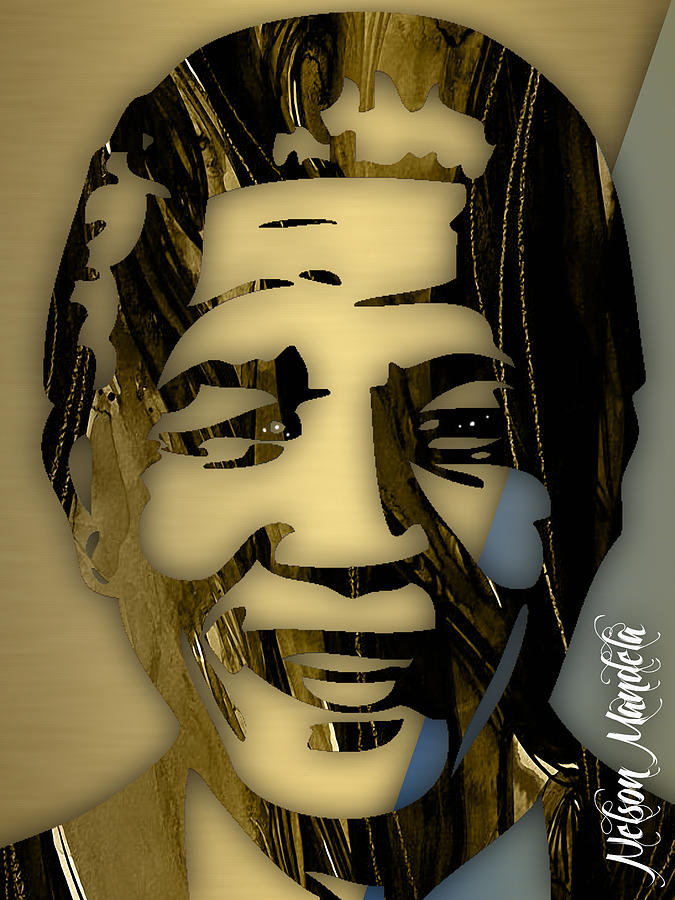 Nelson Mandela Collection #2 Mixed Media by Marvin Blaine