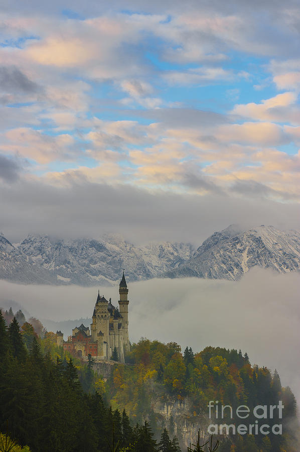 Neuschwanstein Castle Landscape Photograph