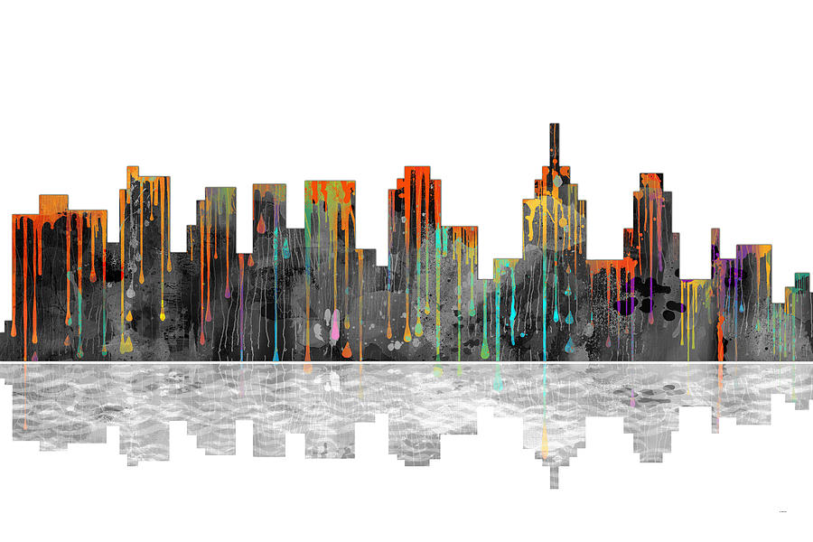New York New York Skyline #2 Digital Art by Marlene Watson