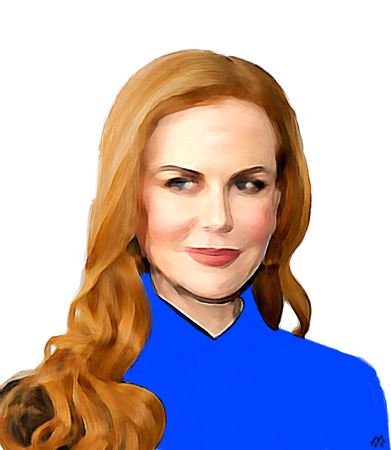 Nicole Kidman #4 Painting by Bruce Nutting