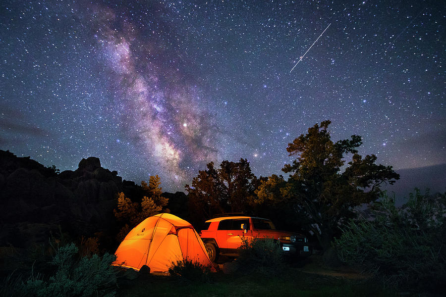 Night Camping #2 Photograph by Evgeny Vasenev