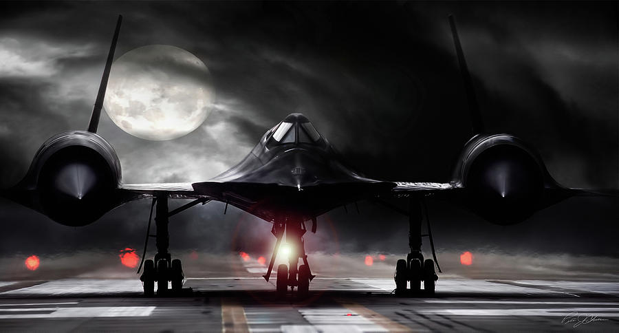 Aviation Digital Art - Night Moves by Peter Chilelli Aviation Digital Art - Night Moves by Peter Chilelli