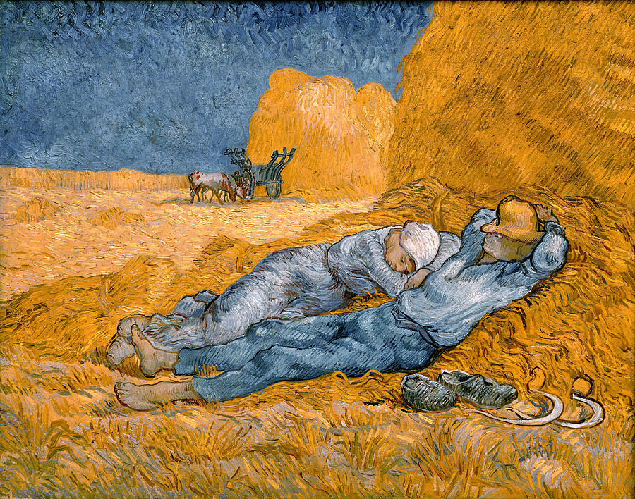 Noon Rest From Work #2 Painting by Vincent Van Gogh