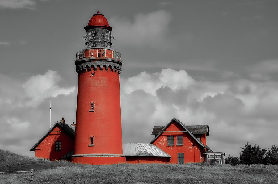 Architecture Photograph - North Sea Lighthouse - Denmark #2 by Mountain Dreams