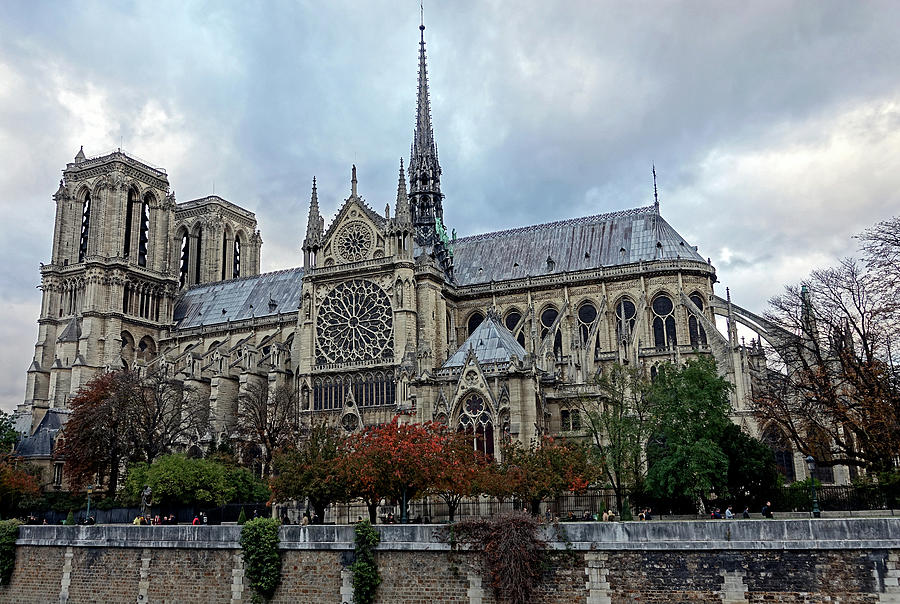 Notre Dame Cathedral In Paris, France Photograph