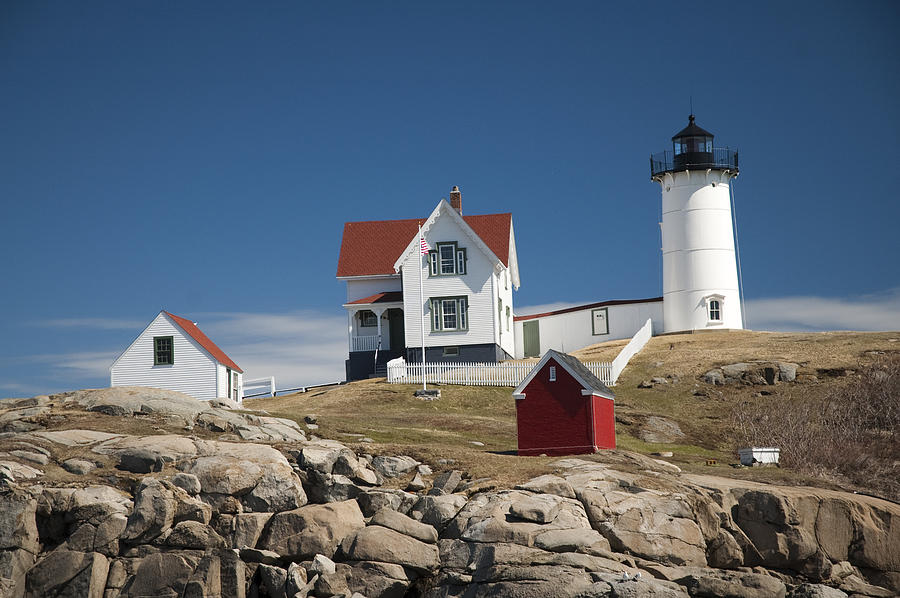 Nubble Lighthouse Photograph by Thomas Jarvais - Fine Art America