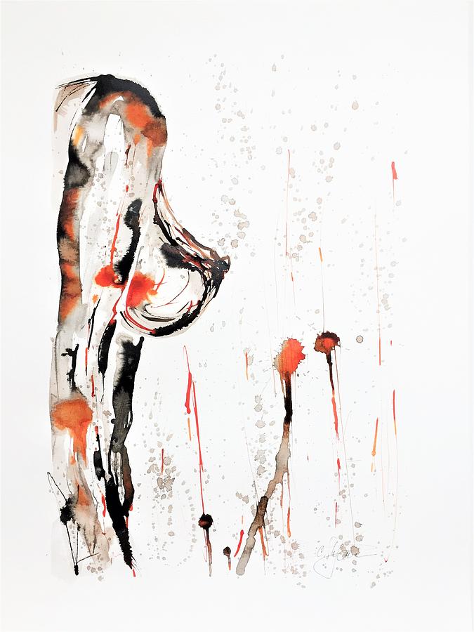 Nude #2 Painting by Cristina Stefan