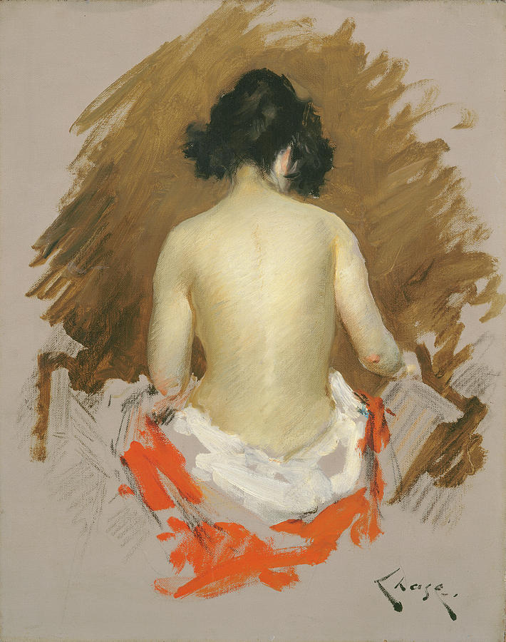 Nude #2 Painting by William Merritt Chase