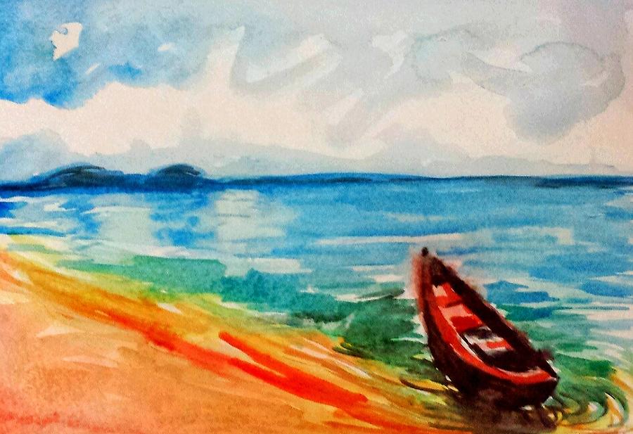 Ocean view #2 Painting by Hae Kim