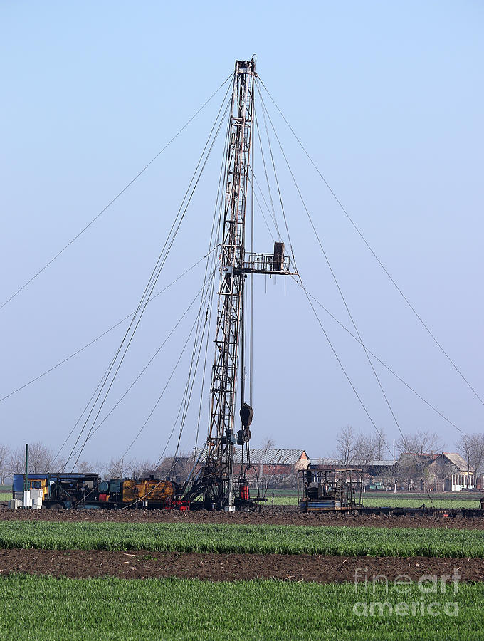 Oil Drilling Rig On Oilfield Photograph by Goce Risteski - Fine Art America