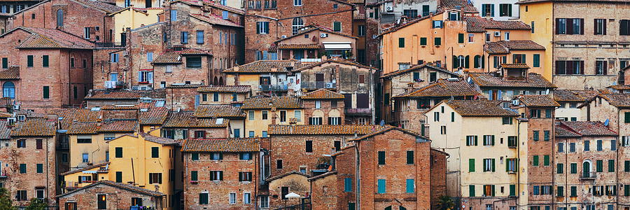 Old building background Siena Italy #2 Photograph by Songquan Deng