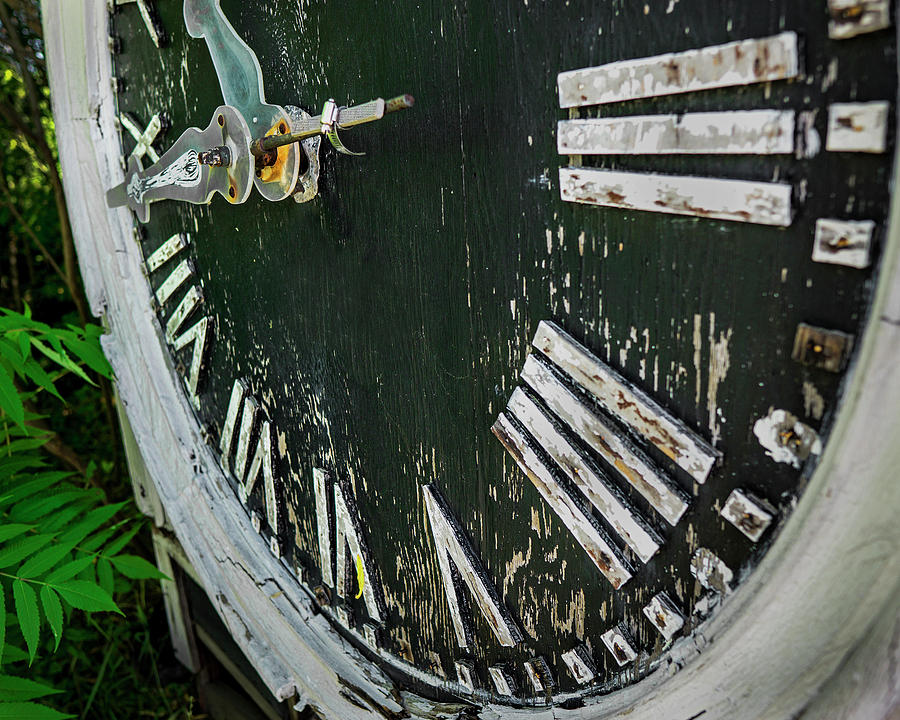 Abandoned Clock Photograph by Phil Cardamone