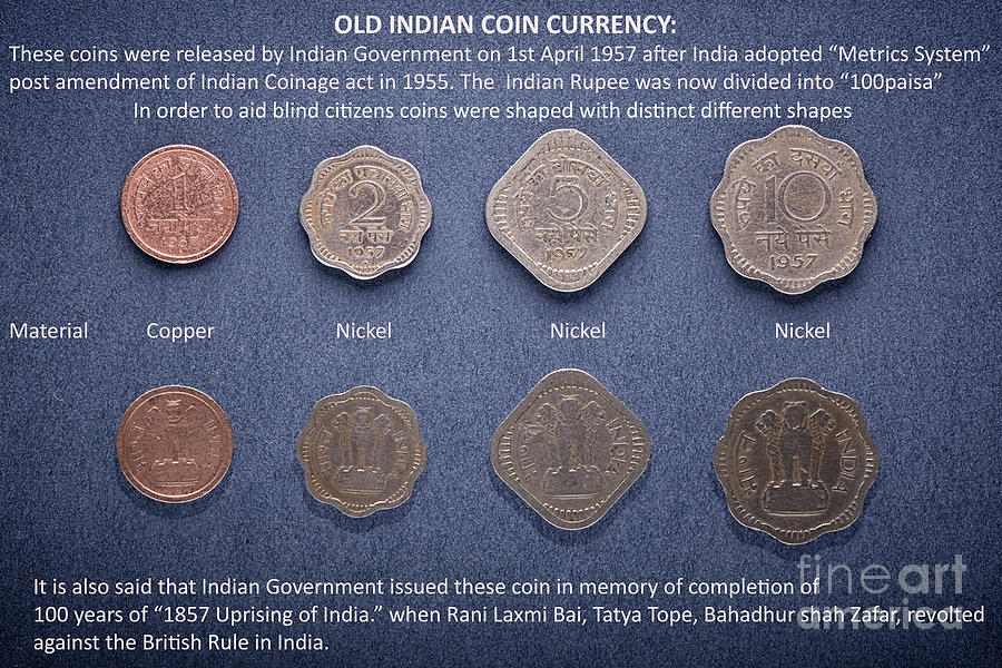 Old Indian Coin currency #2 Photograph by Kiran Joshi