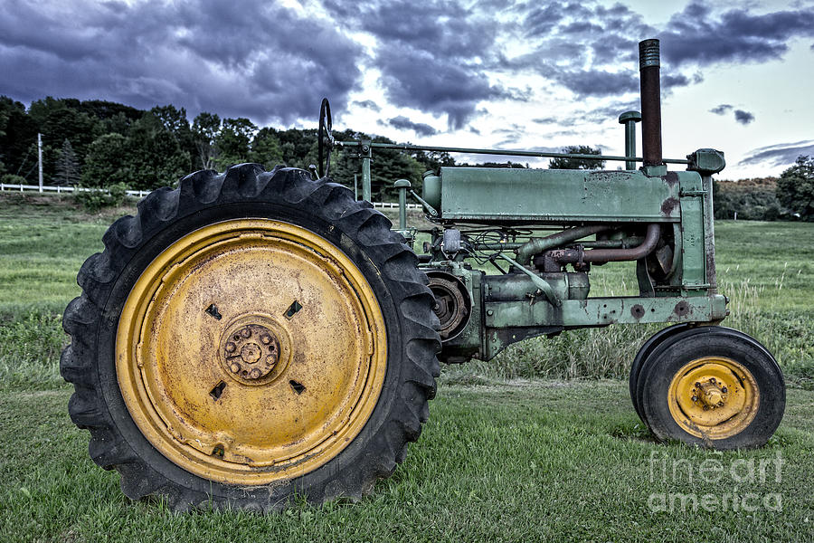 Old Green Tractor 2 Photograph by Edward Fielding - Fine Art America
