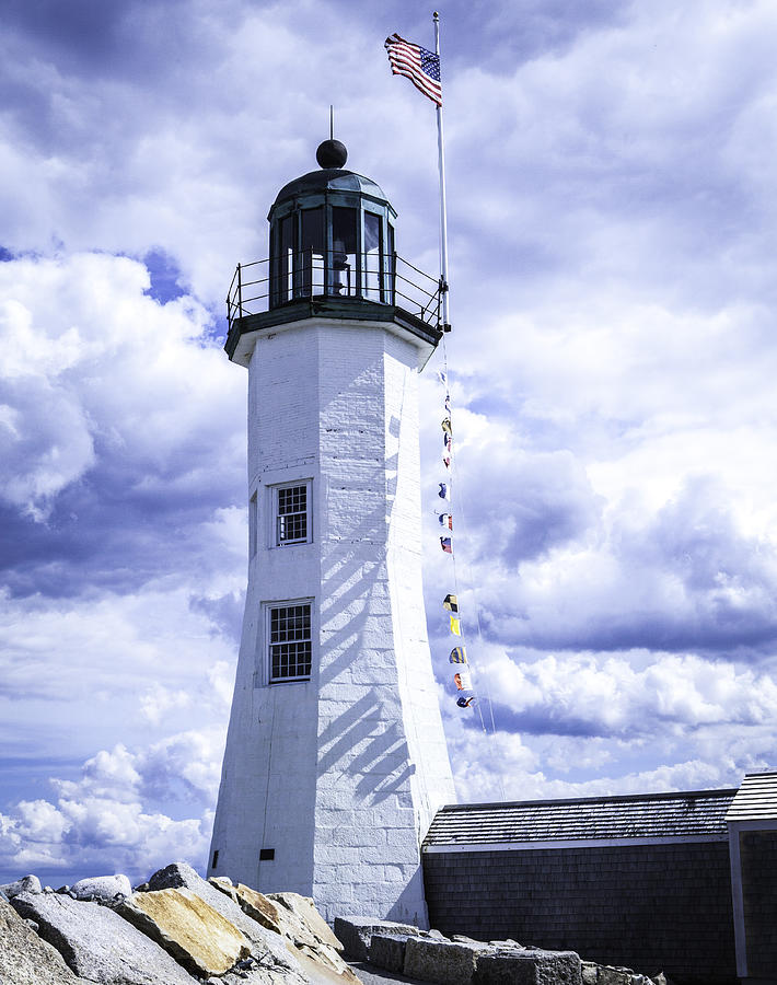 Old Scituate Light #2 Photograph by Kate Hannon