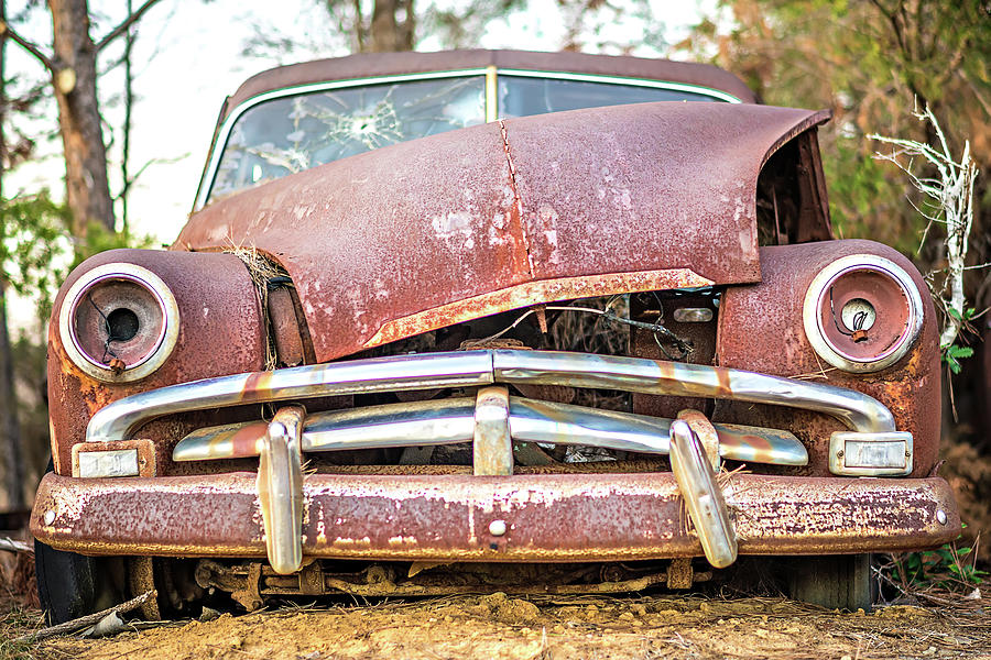 Old Timer Abandoned Automobile On The Farm #2 Photograph by Alex Grichenko