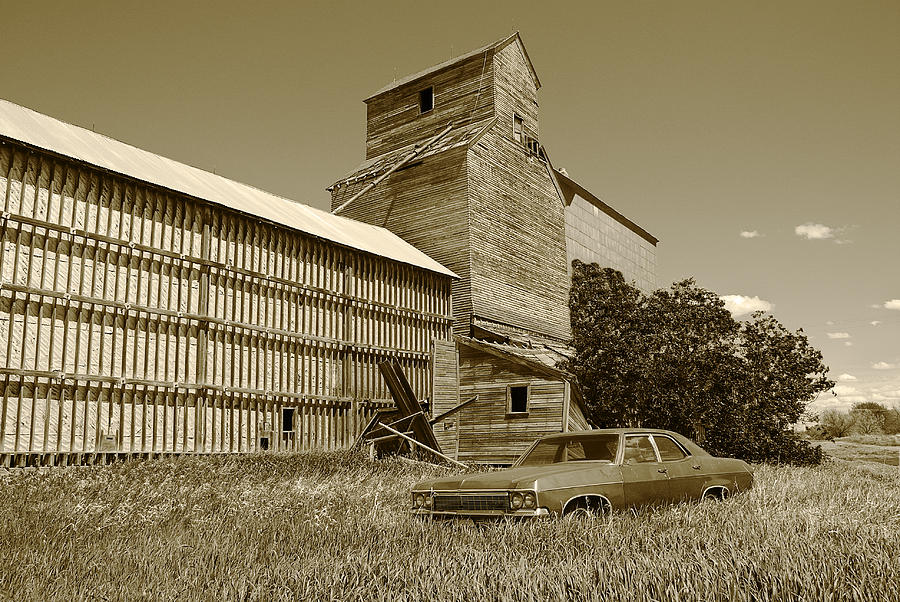 Old Wooden Grain Elevator #3 Photograph By Donald Erickson - Fine Art ...