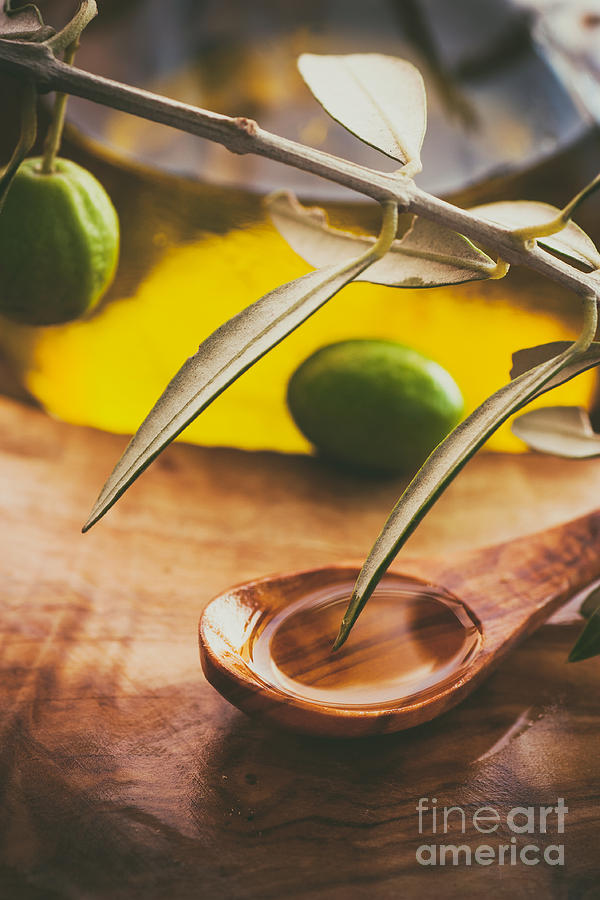 Nature Photograph - Olive oil #2 by Mythja Photography