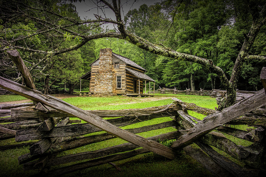 Oliver Cabin in Cades Cove #1 Photograph by Randall Nyhof
