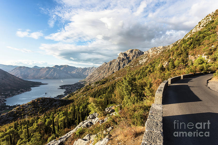 On the road above Kotor, Montenegro #2 Photograph by Didier Marti