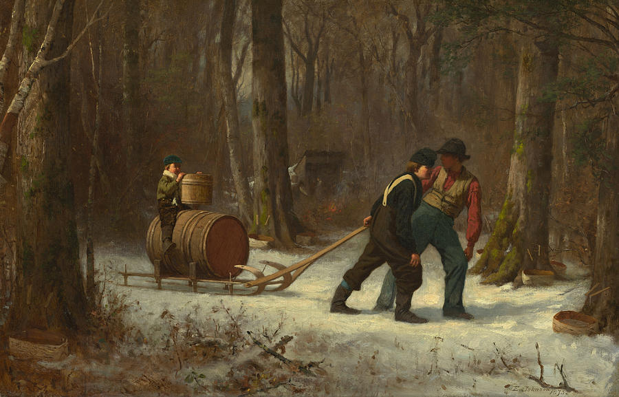 On Their Way to Camp #2 Painting by Eastman Johnson